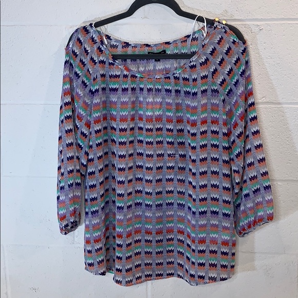 GAP : Graphic Print Blouse - Picture 1 of 7